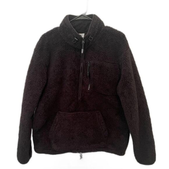 Jackets & Blazers - Victoria Secret Pink Half Zip Black Sweater Women’s Size Medium